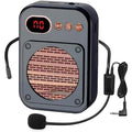 Portable Voice Amplifier,Bluetooth Rechargeable Personal Voice Amplifier, PA System Speaker Power Amplifiers Loudspeaker for Teachers(S25 Wired Beige)