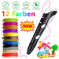 (Black) 3D Printing Pen, 3D Doodler Pen with LCD Screen UK