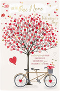 Wishing Well Luxury Valentine's Day Card For The One I Love, Fun Design With Gold Foil Detail And Loving Words Studios. Size 6 x 9 inches