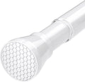 Shower Curtain Rail Extendable Curtain Poles 70-130 cm Tension Rods for Curtains Net Curtain Rods Extendable Shower Curtain Rod Telescopic Curtain Pole No Drilling Spring Rod for Windows,Bathroom