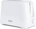 PIFCO White Toaster 2 Slice - Affordable, Variable Browning Controls, Auto Shut-Off, Removable Crumb Tray, and User-Friendly Kitchen Essential - Compact 2 Slice Toaster for Modern Kitchens