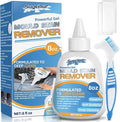 Mould Remover Gel, Large Capacity Mould Gel Cleaner, Gentle Household Mildew and Stain Remover for Washing Machine Seals, Bathroom Tiles, Kitchen Sinks, Grout, and Stains, 8 fl oz