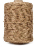 tenn well 1.82mm Jute Twine String, 500 Feet 152M Natural Jute Garden String for Gift Wrapping, Floristry, Gardening and DIY Crafts Decoration (Brown)