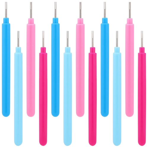 12 Pieces Paper Quilling Tools Slotted Kit Rolling Curling Needle Pen Volume