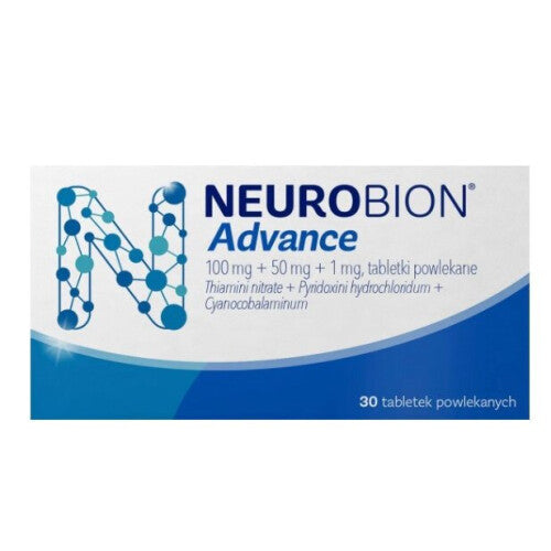 Neurobion Advance B1  B6  B12 , 30 film-coated tablets