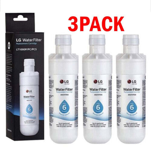 3 PACK For LG-LT1000P ADQ747935 Refrigerator Water Filter Replacement Kit