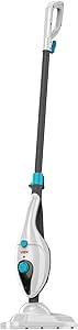 Vax Steam Clean Multi Steam Cleaner, Portable Handheld and Floor Steam Mop, 9 Accessories for the Oven, Bathroom and Home, Easy to Carry, 1300W, 2.1kg, White and Blue, S85-CM