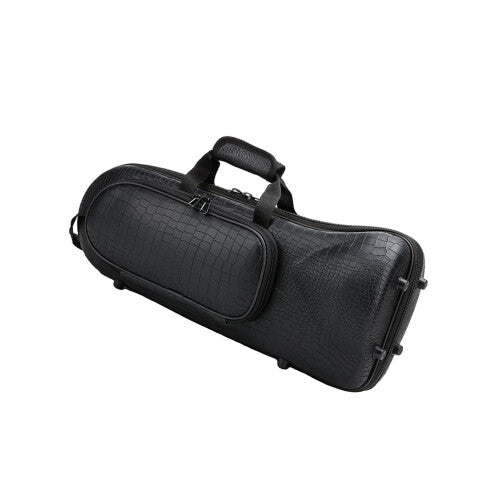 Elegant Black Crocodile Grain Trumpet Case Brass Wind Instruments