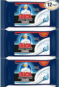 36 Refills Packs Flushable Cleaning Pads of Duck Toilet Cleaner Fresh Brush Refills (3x12)