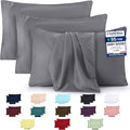 Utopia Bedding - 4 Pack Pillow Cases - OEKO-TEX - Standard Size 50x75 cm - 100% Brushed Microfiber Pillowcases with Envelope Closure, pillows not included - Wrinkle, Fade, & Stain Resistant - Grey