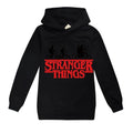 (Black, 11-12 Years) 9-14 Years Kids Stranger Things Print Hoodies Long Sleeve Hooded Sweatshirt