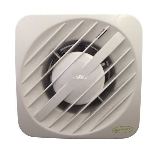 Greenwood Airvac AXS100 Bathroom / Toilet Extractor Fan 100mm / 4 Inch - Standard Version (NO Timer)