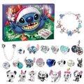 Christmas 24 Day Countdown Advent Calendar Bracelet Stitch Charm Beads Kid Gift