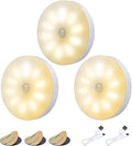 innotree 3 Pack Motion Sensor Lights Indoor,Battery Powered Rechargeable Smart LED Magnetic Night Light for Stairs,Living Rooms, Bathrooms, Hallways, Closets, Kitchens, Under Cabinets[Energy Class A+++]