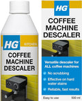 HG Coffee Machine Descaler, Tough Scale Remover for Espresso & Pod Machines – 500ml