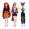 (ABC) 30cm Kpop Demon Hunters Action Figure Toy Rumi Mira Zoey Beautiful Princess Baby Girl Dolls Plastic DIY Toy for Girls