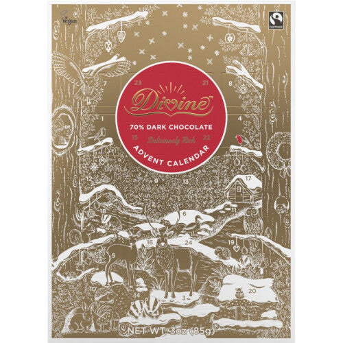 Fairtrade Dark Chocolate Advent Calendar 85g (Divine)