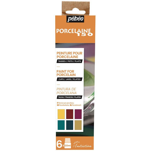 Pebeo Porcelaine 150 Initiation Set, Assorted, 6X20ML