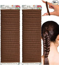 Brown Thick Hair Bands 50 Pack 8mm, Neutral Bobbles, Ladies Hair Band, School Hair Accessories, Snag Free Kids Hair Ties, No Damage Seamless