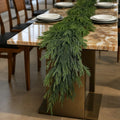 (1 Item) Lifelike Norfolk Pine Christmas Wreath - Artificial Green for Indoor/Outdoor Decor