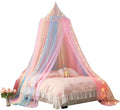 ZIQINPSQ Bed Canopy for Girls,Rainbow Canopy For Bed,Princess Mosquito Net Play Tent For Kids,Hanging Bed Net Cover For Girls Room Decor (Rainbow)