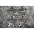 4 x Audi Alloy 5 Star Spyder Wheel Centre Caps Grey Hub Badge 135mm