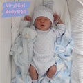 (Girl Body Doll) 43CM Reborn Baby Doll Cloth Preemie Doll Already Finished 3D Painted Skin
