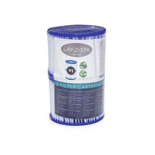 Lay-Z Spa Hot Tub Filter Cartridge Replacement Size 6 Twin Pack