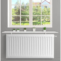 White Radiator Shelves, Including Easy Fit Brackets, Shelf sizes 120cm