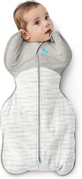 Love To Dream™ Swaddle UP™ 2.5 TOG Suitable for Cooler (16-20°C) Temperature, Medium 6-8.5 kg, White Dreamer, Snug Fit Supports Good Sleep, Machine Washable & Double Zip for Easy Nappy Change