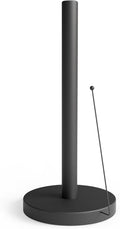 Minismus Anti-Roll Arm Paper Holder - Sturdy No Drilling - Modern Kitchen Paper Stand for Standard Rolls (Black)