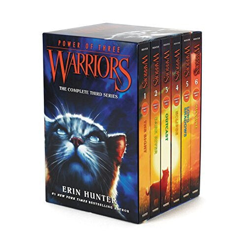 Warrior Cats Series 3: Power of Three - 6 Books Set By Erin Hunter (The Sight, Dark River, Outcast, Eclipse, Long Shadows, Sunrise