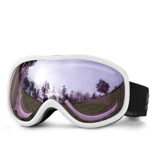 (D) Ski Goggles, Over Glasses Snow Snowboard Goggle with Anti fog Dual lens for Men Women Youth Kids Skiing Skating Snowmobile
