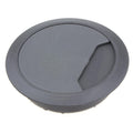 kenable Desk Mount 80mm Grommet Cable Tidy - Grey, for Office or Home, 21mm Panel Fit (10525)