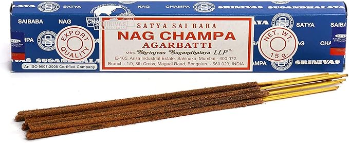 Satya Nag Champa Incense Sticks Agarbatti 15g, 3 Packs