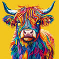 HKLIOPU Highland Cow Diamond Art Kits Adults,5D Diamond Painting Kits for Adults,Full Drill Gem Art Kits DIY Kids and Crafts Home Decor 30x30cm