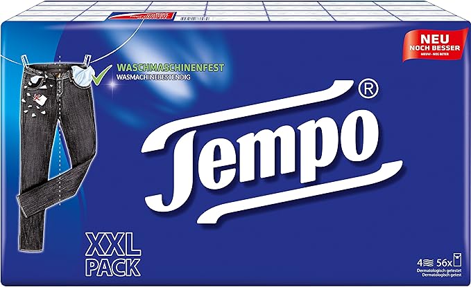 Tempo Classic Tissues 56 x 10 Tissues, Pack of 1 (56 Packs)