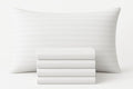 4 Pack Egyptian Cotton Pillow Cases - 250 Thread Count, Premium Hotel Quality, Soft & Breathable, Envelope Closure Pillowcases - Standard Size (50x75 cm), Stripe