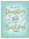 Piccadilly Greetings Piccadilly Greetings Modern Birthday Card Daughter - 8 x 6 inches