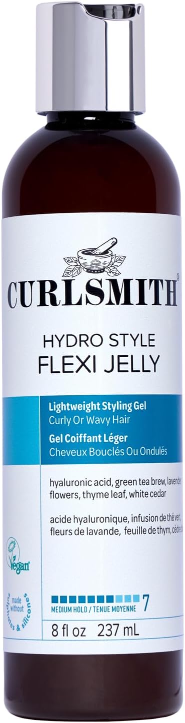 Curlsmith - Hydro Style Flexi-Jelly - Vegan Defining Gel for Wavy, Curly or Coily Hair (237ml)