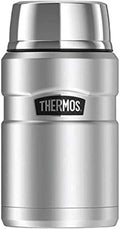 Thermos Stainless King Food Flask, 710ml Capacity - Sleek Multi- Purpose Flask for Daily Food Prep - Durable Stainless Steel with Gun Metal Finish - Ideal for On-the-Go Meals & Drinks