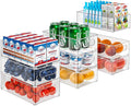 Fridge Storage Organisers - 9 Pack (3 Size) Organisers for Pantry, Freezer, Cabinet, Drawer