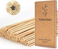 TOMCENXI Reed Diffuser Sticks,19 cm Natural Rattan Wood Sticks,Diffuser Refills,Essential Oil Aroma Diffuser Replacements Sticks for Home,Office (Natural Colour)