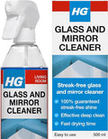 HG Glass & Mirror Cleaner, Streak-Free Glass Spray, Removes Grease & Dirt – 500ml