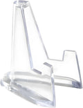 10Pcs Clear Mini Acrylic Easel Coin Display Stand, 2025 Upgraded Acrylic Clear Coin Stands Trading Card Display Stand Mini Card Holder for Cards Coins Medals Handicrafts Collectibles Display 1.42 inch