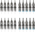 Tatooine Cartridge Needles Set, 20Pcs Mix Size (RL3 RL5 MI5 MI7) for Tattoo Machine Pen, Makeup Supplies Tattoos Accessories