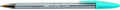 BIC Cristal Fun Ballpoint Pens, Wide Point (1.6 m), Box of 20, Turquoise Colour - Bold Smudge-Proof Writing