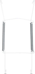 Invisible Plate Hangers for Wall | Decorative Dish Display Holders Hanging Wires Spring Hook Holder Fit to Hang on Wall (White Plate Hanger) (20 - 25 cm)