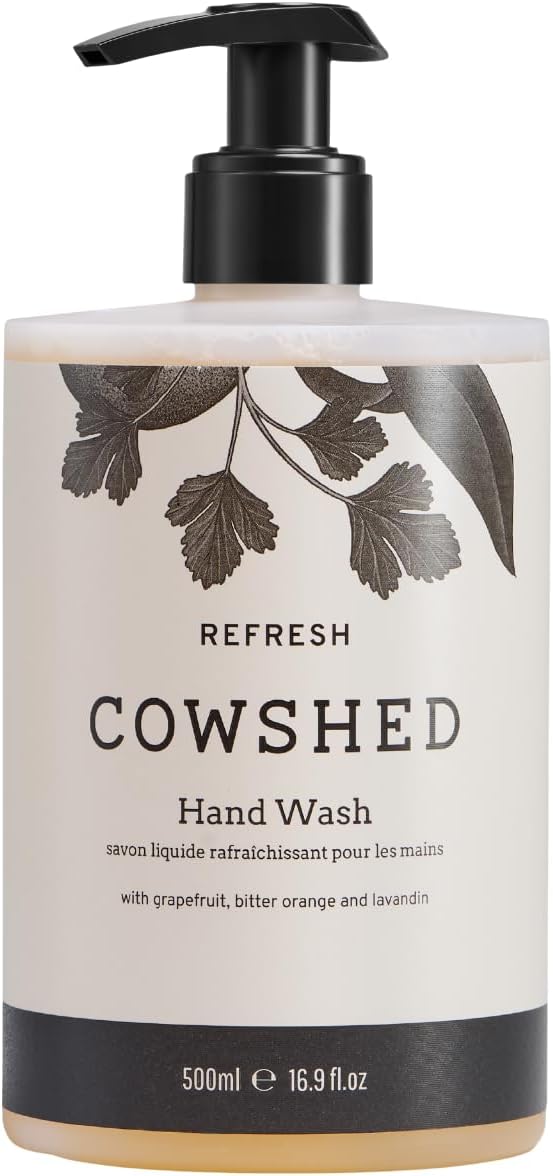 Cowshed Refresh Hand Wash 500ml | Grapefruit, Lavender & Bitter Orange Natural Soap | Luxury Hand Wash | Vegan & Paraben Free