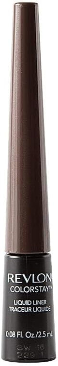 Revlon Colorstay Liquid Eyeliner, Waterproof, Smudgeproof, Longwearing Eye Makeup with Ultra-fine Tip, Black Brown